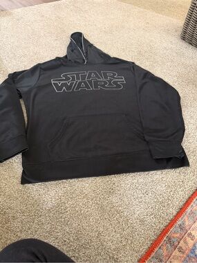 Star Wars Black Performance Pullover Hoodie Men’s Large- great condition